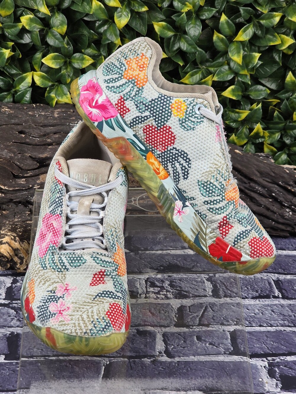 NOBULL Outwork Edge “Tropical Sky” Floral Trainers Sneakers